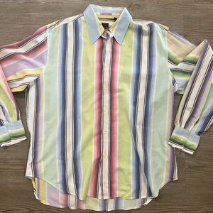 Paul Smith Multicolor Striped Men's Shirt Cotton XL